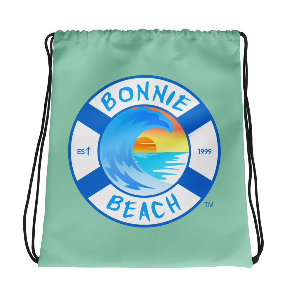 Save Our Beaches drawstring bag