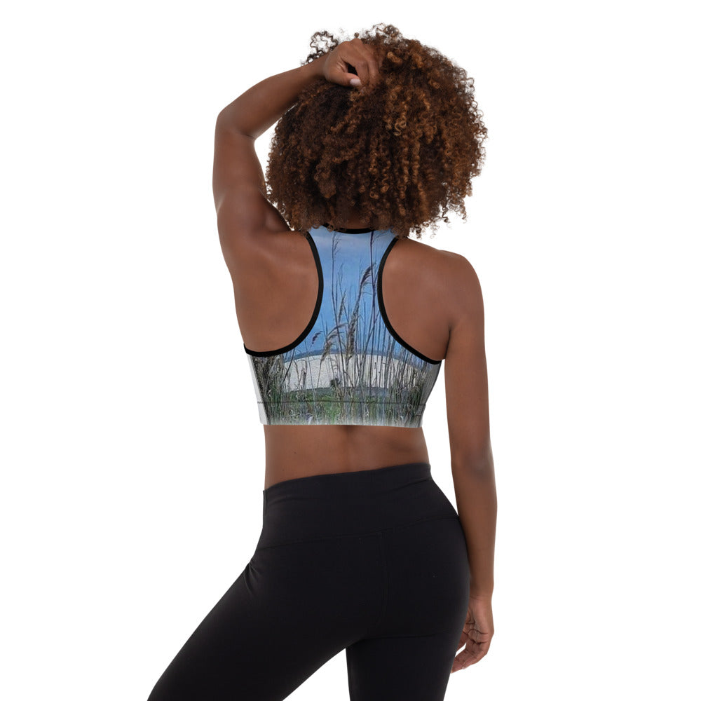 "OL" Ladies Sea Oats Padded Sports Bra