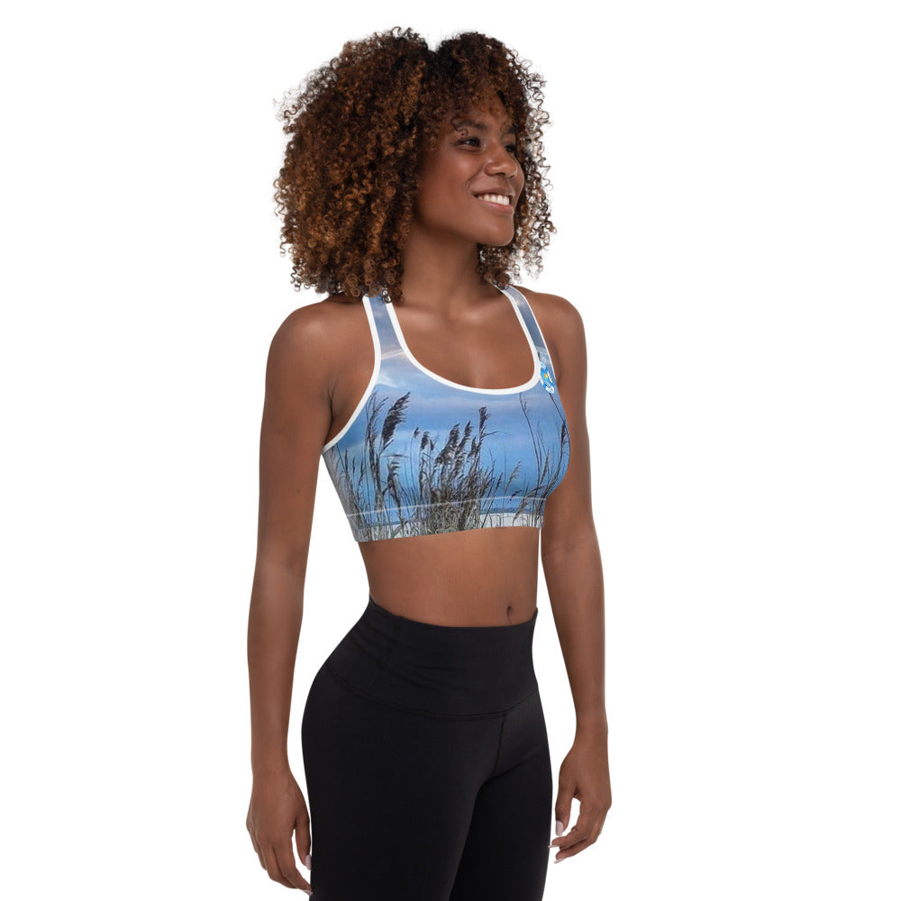 "OL" Ladies Sea Oats Padded Sports Bra