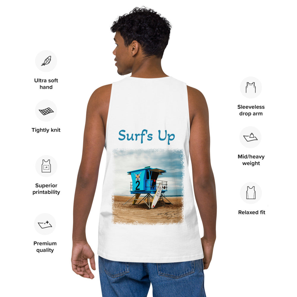 "BB" Surfs Up,  premium tank top