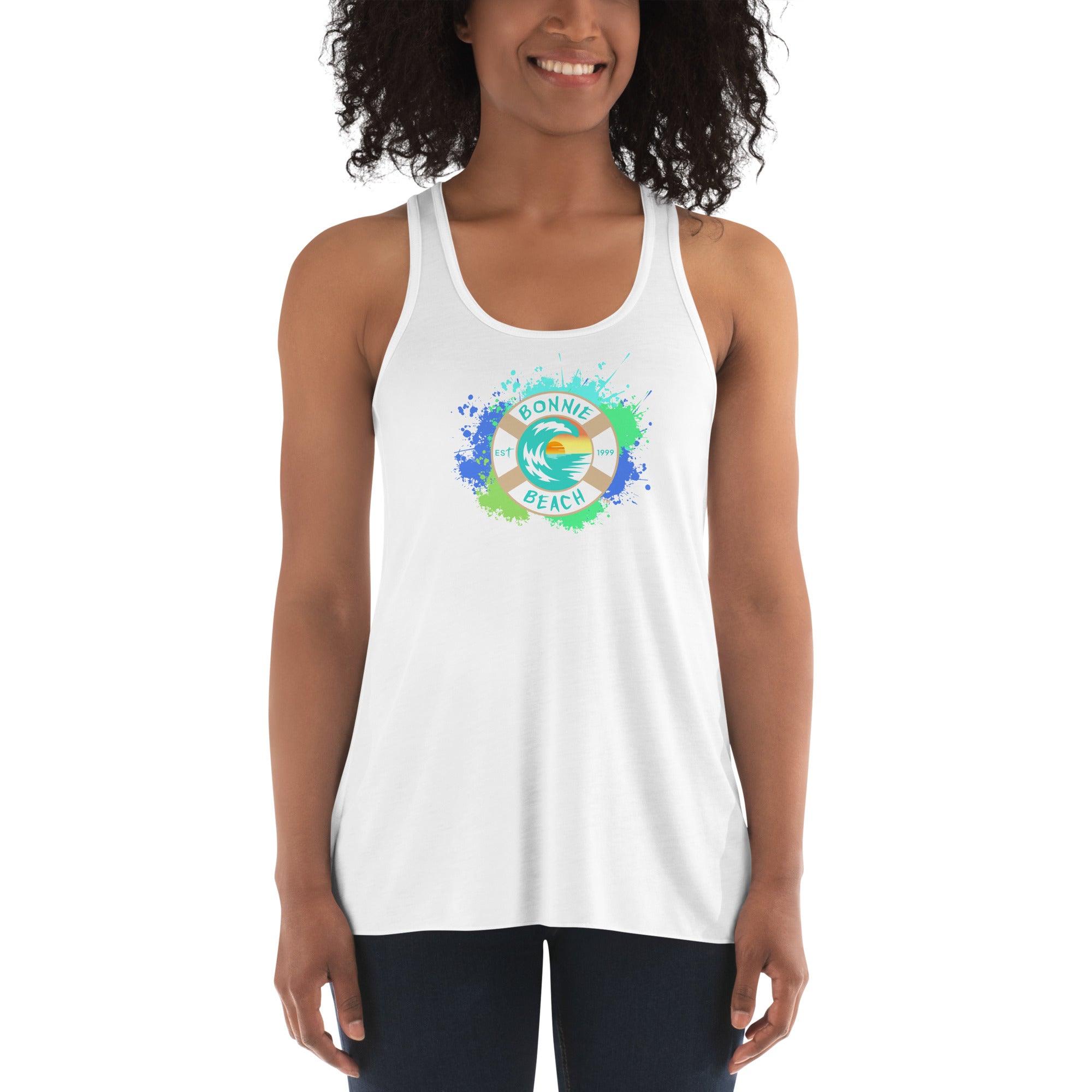 Women's Splash Logo Flowy Racerback Tank